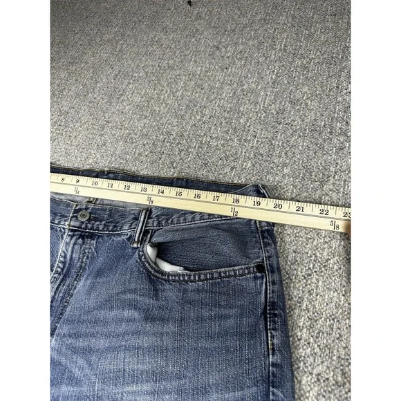 Levis 559 Jeans Mens 40x30 Relaxed Straight American Workwear Denim Wash - Picture 5 of 12